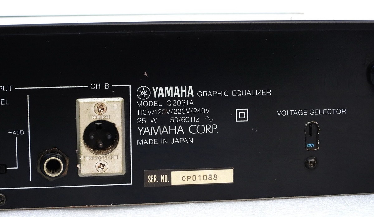 YAMAHA MODEL Q2031A PROFESSIONAL AUDIO MUSIC STEREO GRAPHIC