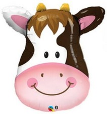 COW 🐄 COW BALLOON BALLOON GLOBE FOIL MAYLAR SUPER SHAPE cm. 81 helium,air