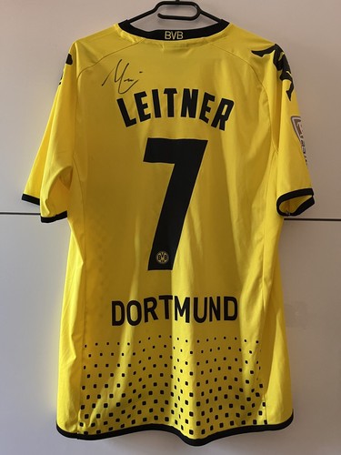 BVB Borussia Dortmund Trikot Leitner 7 Unterschrift/ Autogramm