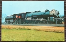 GREAT NORTHEN LOCOMOTIVE IRON HORSES 2523 COLOR POSTCARD NEW UNUSED EX COND