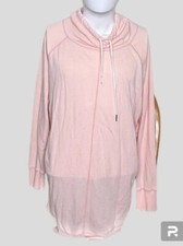 Liz Lange Maternity Sweatshirt Cowelneck Pink XXL 2XL