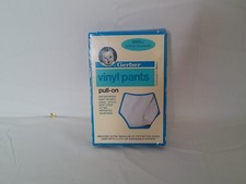 Vintage Gerber Vinyl Pants pull on size small birth to 12 pounds new in box
