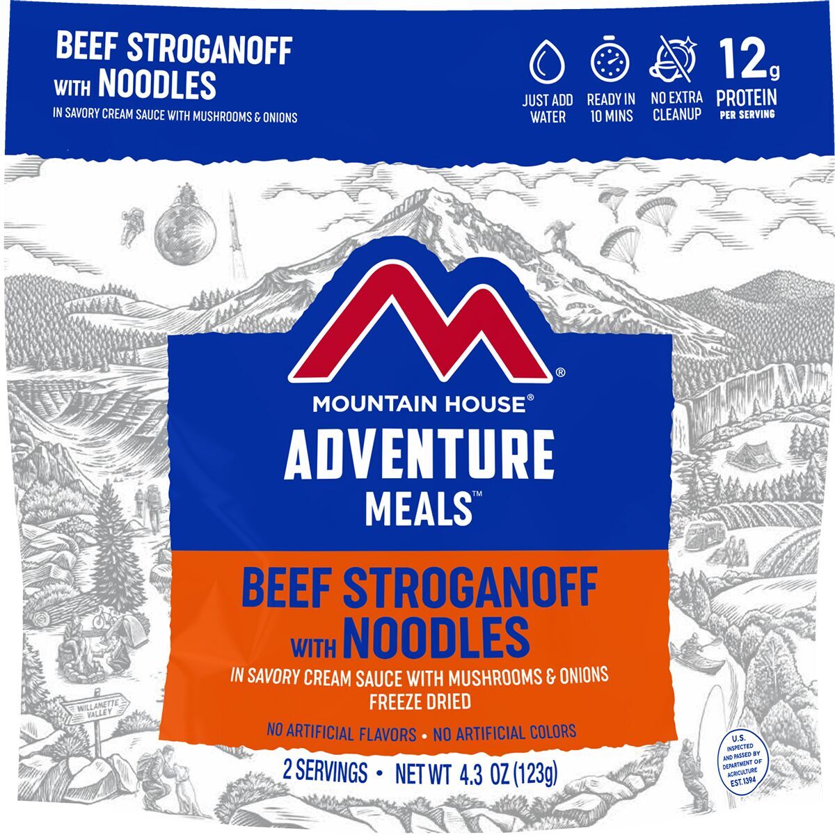 Бефстроганов Маунтин Хаус + Лапша одного цвета, одного размера