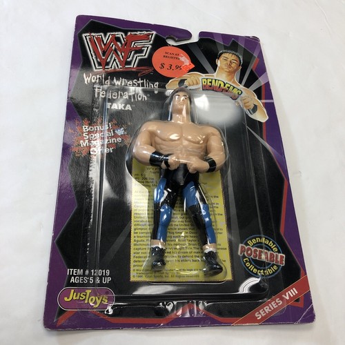 New Taka WWF Bend-Ems JusToys Series VIII Wrestlin...
