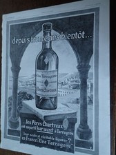 PERES CARTHREUX TARRAGONA LIQUEUR 71 ADVERTISING PAPER ILLUSTRATION 1929