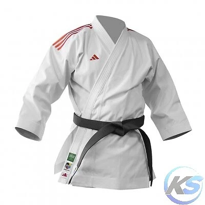 ADIDAS COMBAT SPORTS ADIDAS Giacca SHORI K999 Karate Kata WKF logo rosso