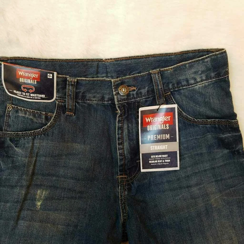Wrangler Originals Boys Jean Straight Shorts Blue Pockets 100