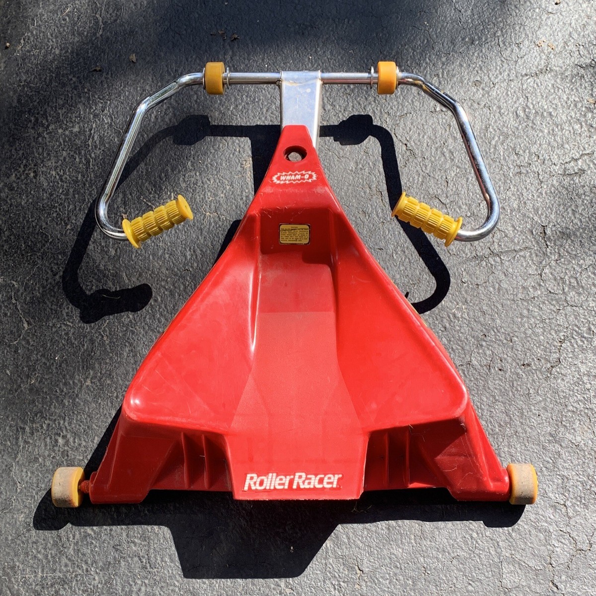 Vintage 1987 Kransco Wham-O Red Ride On Roller Racer Scooter Super