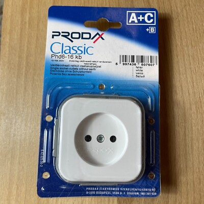 PRODAX CLASSIC™️☑️SOCKET-OUTLET WITHOUT EARTH