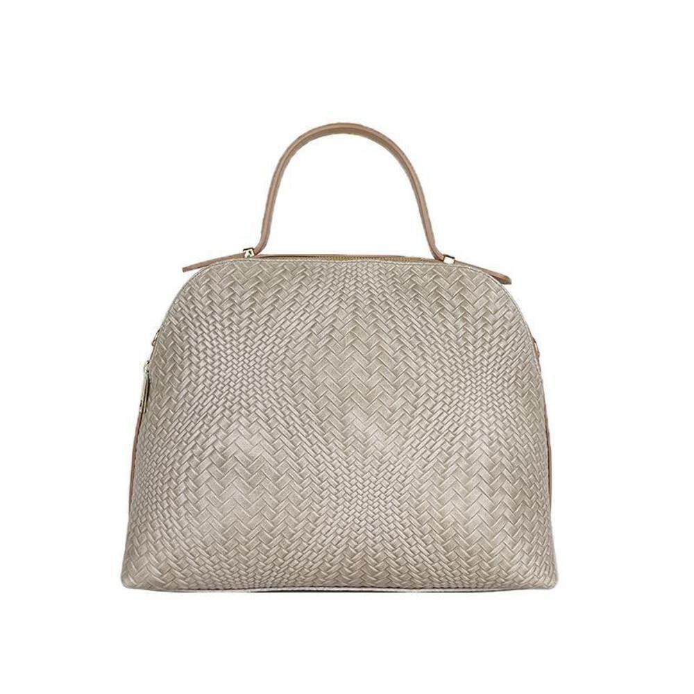 SAOLA Borsa a Mano in Pelle Effetto Mosaico Made in Italy