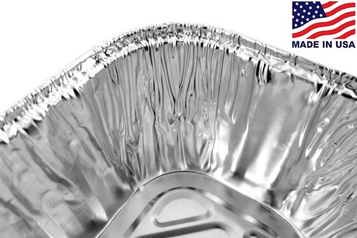  Handi-Foil 1 lb. Aluminum Mini-Loaf/Bread Pan 25 Pack - Disposable Baking Tin - 第 3/6 張圖片