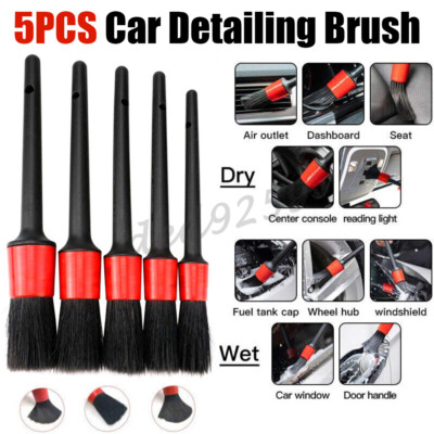 5X Auto Pinsel Detailing Brush Autopflege Bürste Autoreinigung KFZ Innen Aussen