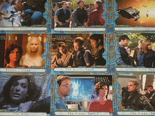 STARGATE ATLANTIS 'Season One' Base Set Of 63 Trading Cards Rittenhouse Sci-Fi - Picture 3 of 3