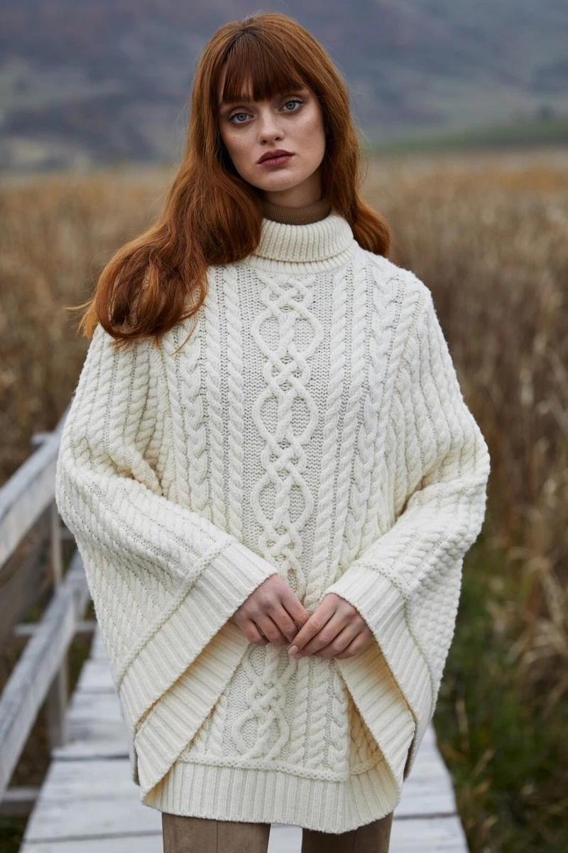 Poncho like sweater sale
