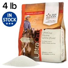 UltraCruz Equine Lysine (Pure) Supplement for Horses, 4 lb, Powder (360 Days)