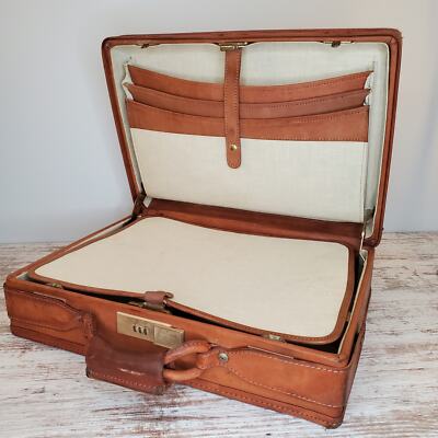Hartmann Luggage Vintage Belting Leather Attaché Briefcase | eBay
