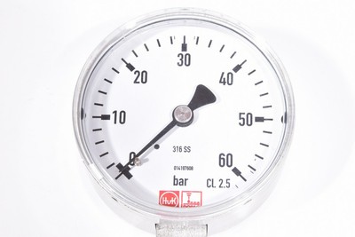 HUK Cl. 2.5, Manometer 0-60 bar 316 SS (1PU=2Stk.) - MINT CONDITION | eBay