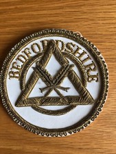 Royal Arch Provincial Apron Badge - Bedfordshire Scribe E or N