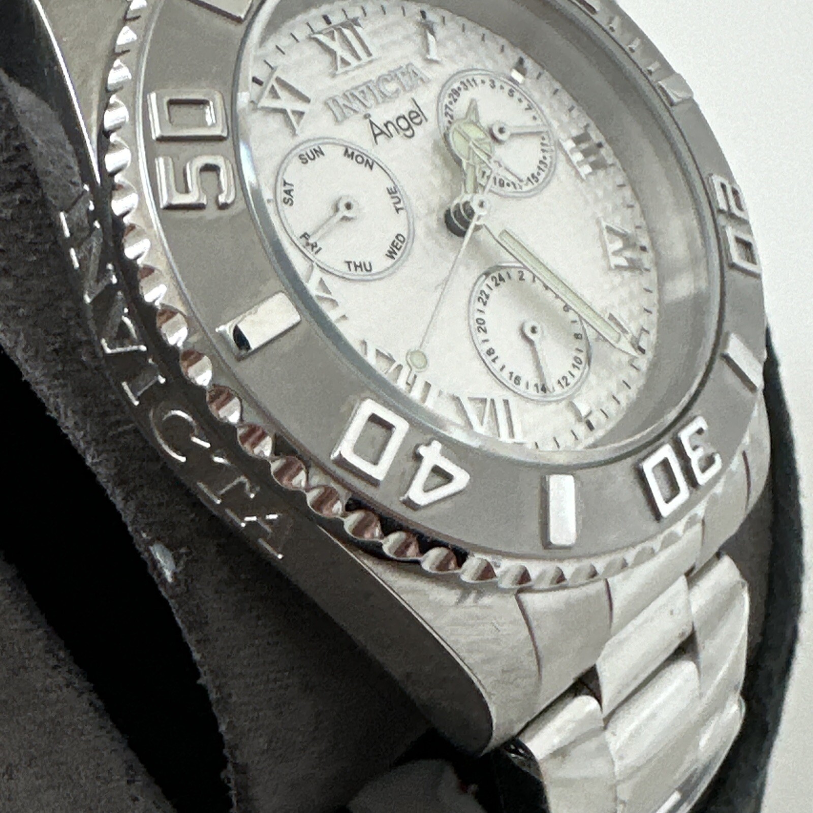 INVICTA Angel Multi-Function Silver Dial Stainles… - image 6