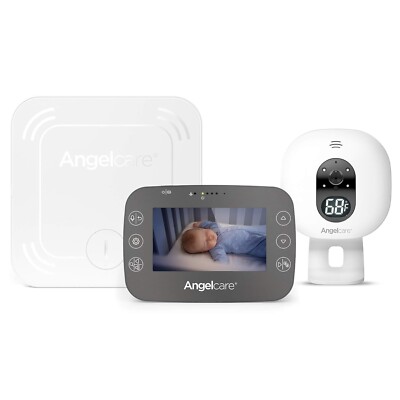 Angelcare 3-in-1 AC337 Baby Monitor Breathing Tracking 4.3   Video PLS READ