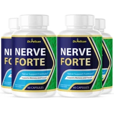 Nerve Forte- Nootropic Supplement– Brain Health & Nerve Support- 4 Bottles
