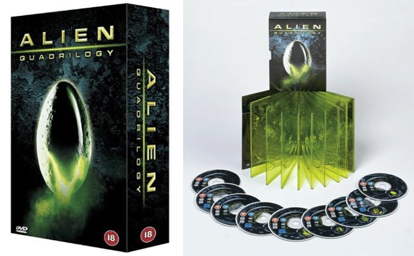 Alien Quadrilogy - 9 Disc DVD Boxset - OOP - Ridley Scott - Region