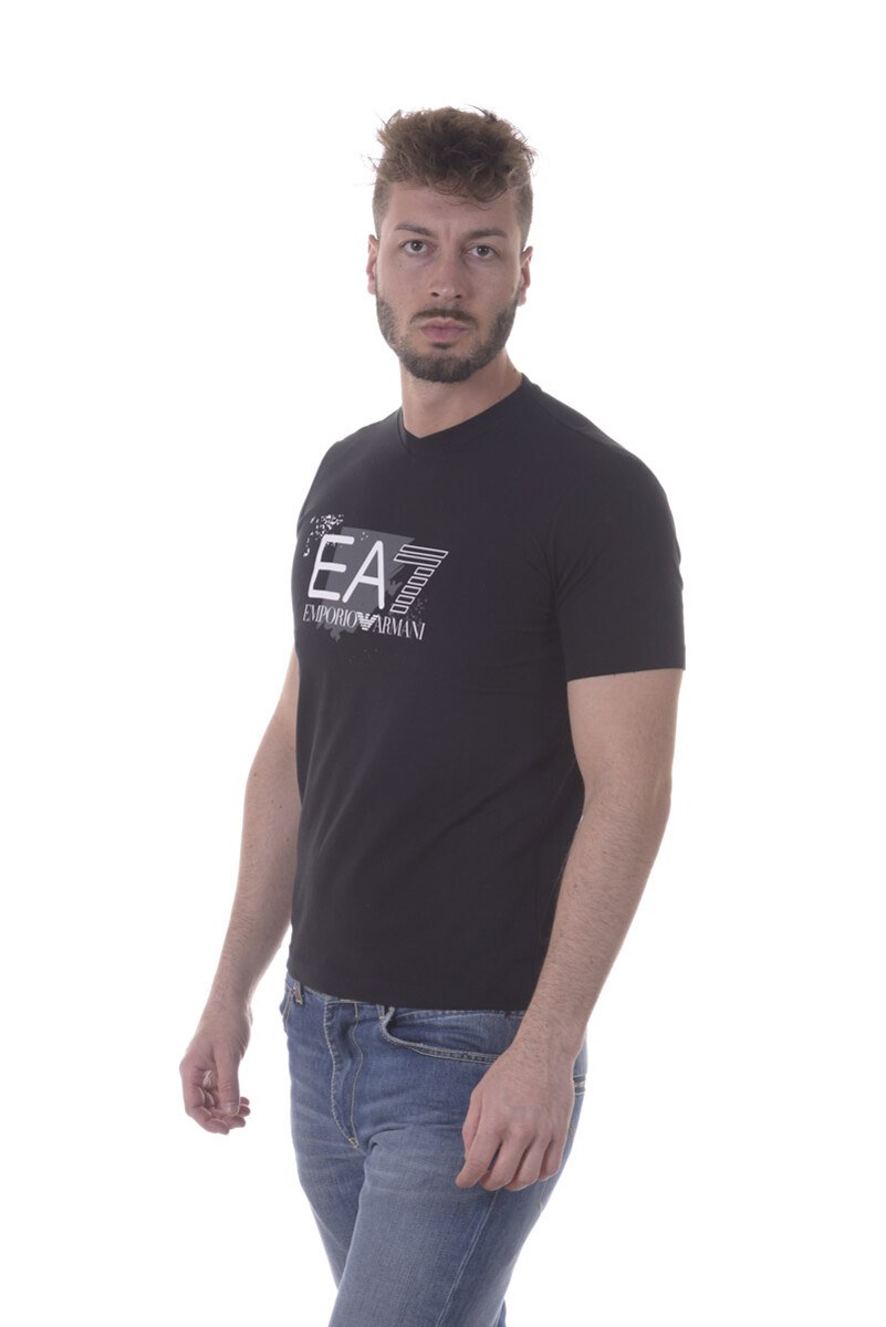 Emporio Armani EA7 T-Shirt Sweatshirt Man Black 3YPTF5PJ18Z