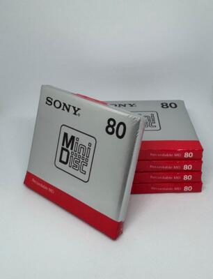 SONY recording mini disc MD 80 minutes 5 disc set MDW80T | eBay