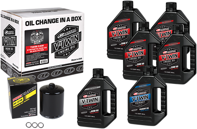 #ad Maxima Twin Cam Oil Change Kit amp; Black Filter for 99 17 Harley Touring Softail $100.43