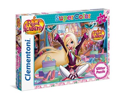Clementoni - Disney Princess Supercolor Princess-104 Maxi pièces, 4 Ans