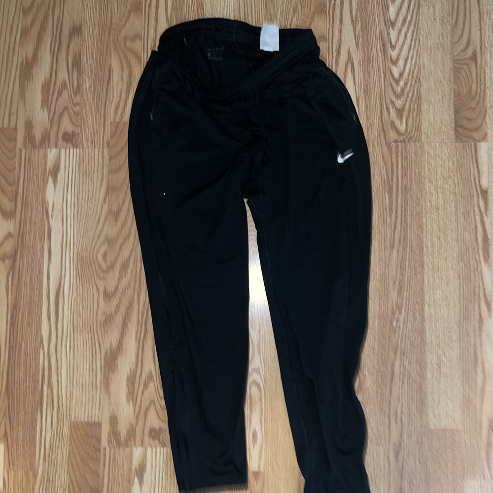 Nike Mens Joggers L Black Athletic Exercise Work Out