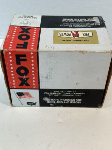 VTG In Original Box FOX Combat Special Model Airplane Engine Mrk 6. - Picture 11 of 12