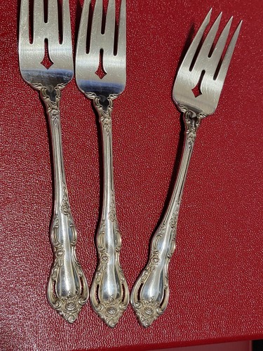 4 Toallas DE LEY TENEDOR ENSALADA PROVINCIAL ESPAÑOLA 6 3/8" 41 gramos sin monograma   