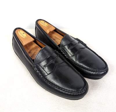 ALLEN EDMONDS Siesta Key Black Driver Slip On Driving 