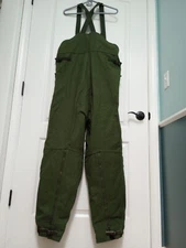 Warmed Swedish Military Motorcycle Overall Pants Hunting Ice Fishing Alaska 1975
