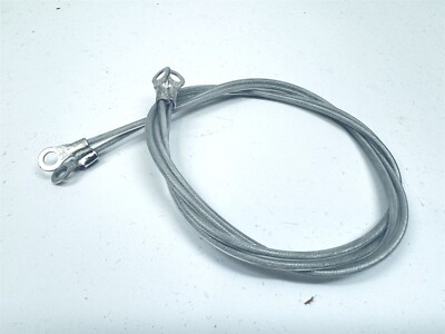 2x Replacement Hood Pin tethers Braided Lanyard Cable Race Hot Street Rat Rod