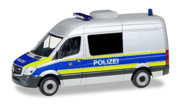 "Herpa 094993 Mercedes-Benz Sprinter Halbbus \"Polizei Berlin, Modell 1:87 (H0)"-image