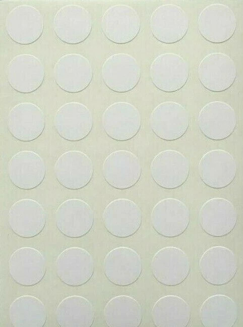 105 Small White Round Sticky Dots 13mm Circles Self Adhesive Stickers Labels