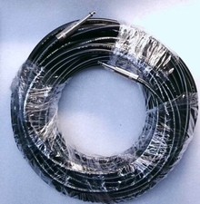 100 ft. High Class Speaker Cable RVV 2x2.5mm2 Black 6.35 mm 1/4 in Jack Male,