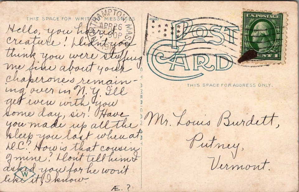 Postcard MA Northampton, Post Office, Horse & Buggy 1916 U1 eBay