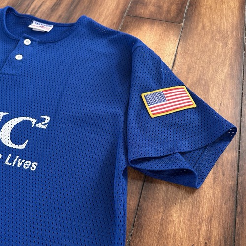 Vintage EMC² Softball Jersey Shirt EMC Corporation Dell Tech Computer Einstein - Picture 4 of 7