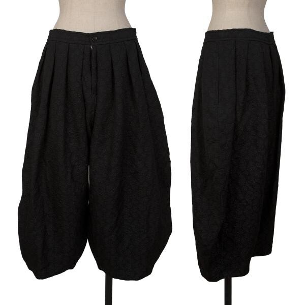 COMME des GARCONS パンツ(その他) 黒 2005525M0032 BLACK COMME des GARCONS Floral Jacquard Dropped Crotch Pants