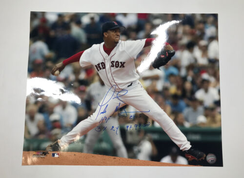 Boston Red Sox Pedro Martinez Signed Inscribed 16x20 Photo HOF and Cy Young - Picture 1 of 7