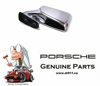 Porsche 911s/t/e 72-76 Rear View door Mirror LEFT Chrome OEM Glass 