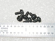 4-40 X 1/4" SCREW SEMS PAN HEAD PHILLIP BLACK OXIDE STEEL  - 100 pcs
