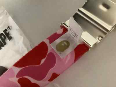 A BATHING APE BAPE PINK CAMO ベルト　BELT BAPE ABC Camo Sta GI Belt Pink - FW23 - US