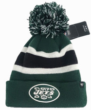 New NFL Football New York Jets Breakaway Cuff Knit Winter Hat by '47 Brand Green
