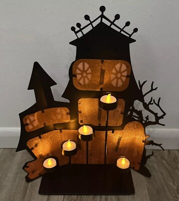 Yankee Candle Halloween Lg Metal Haunted House Mansion
