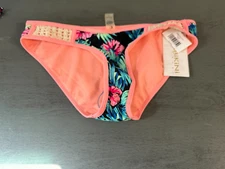 NWT colorful lined TINIBIKINI   swimsuit bikini bottom size XL