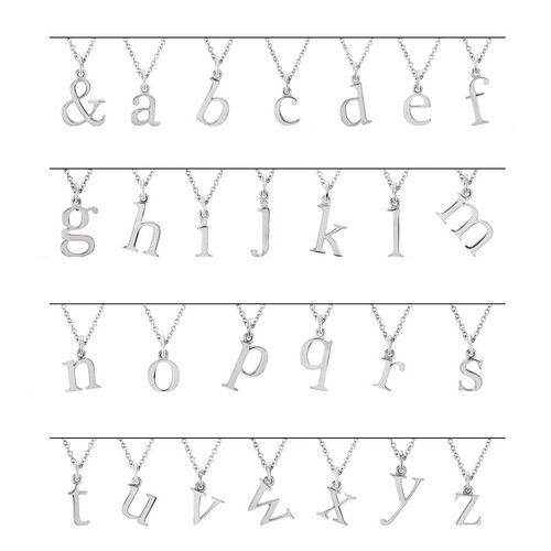 Authentic 925 Sterling Silver 0.44" Lowercase B Initial 16" Letter Necklace - Picture 2 of 2